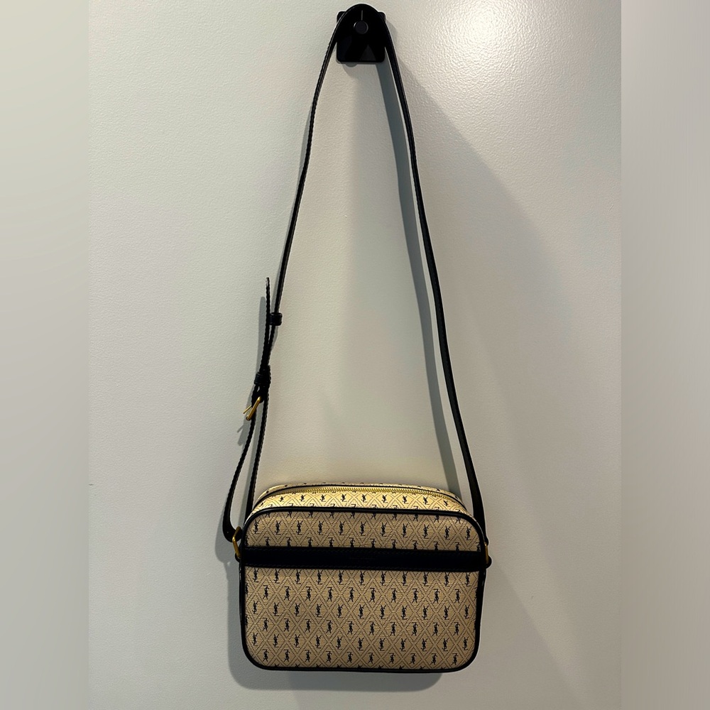SAINT LAURENT CAMERA MONOGRAM ALL OVER BEIGE (Mens)